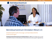 Tablet Screenshot of baz-dinslaken-wesel-ev.de